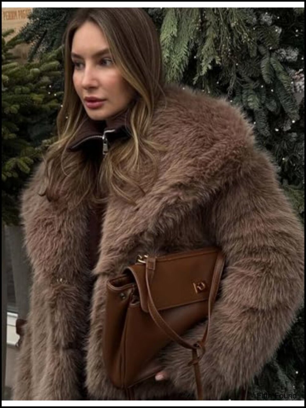 Faux Fur Coat Long Sleeve Lapel Open Front Shaggy Furry Jacket Warm Cropped - Picture 2 of 6